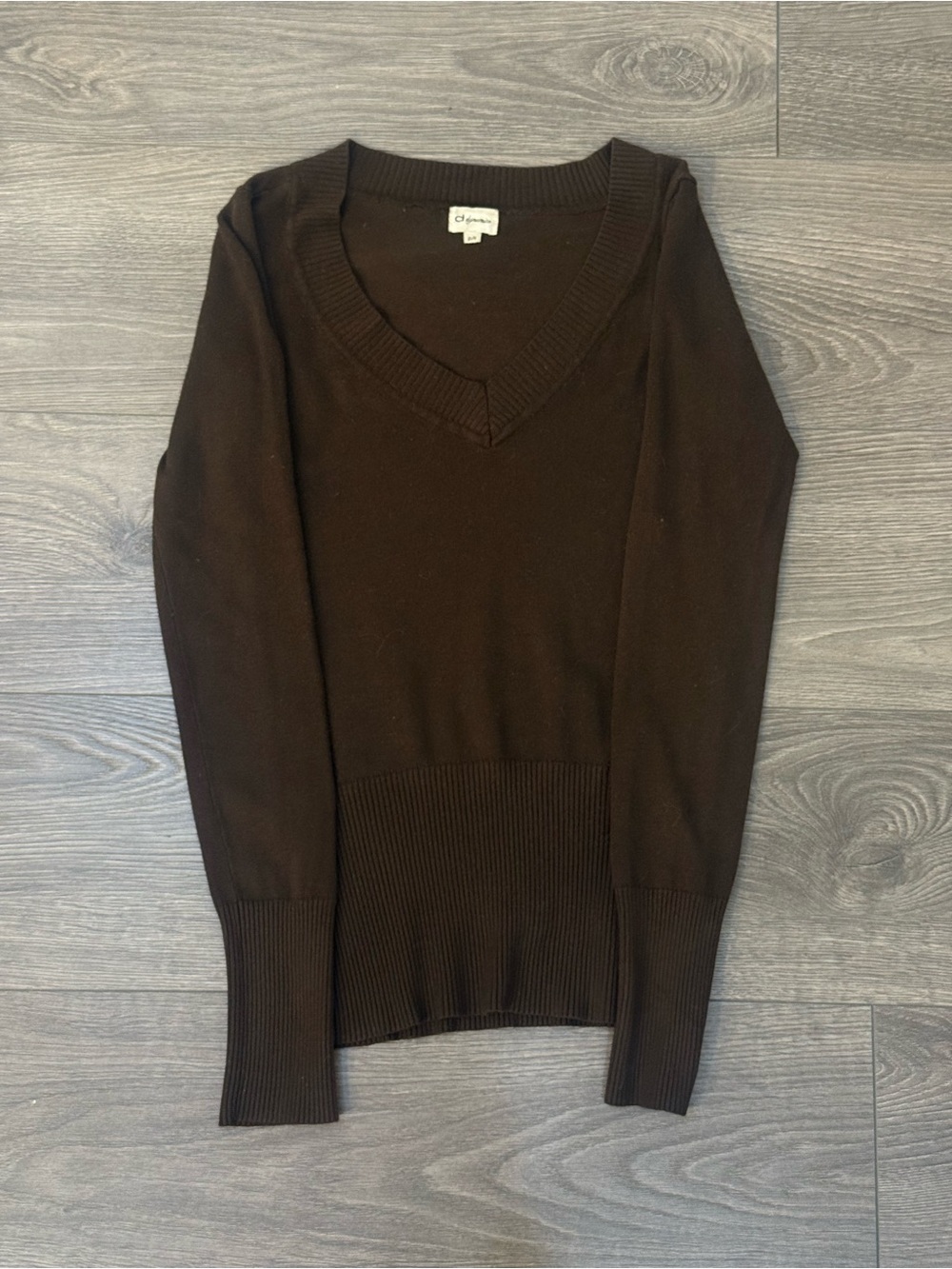 Vintage dynamite V-Neck Long Sleeve Sweater - Brown